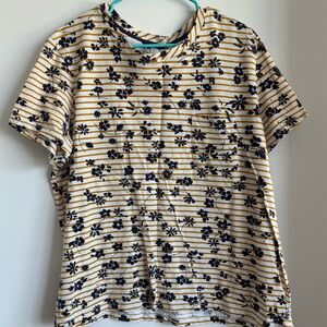 Joules Striped Floral T-Shirt